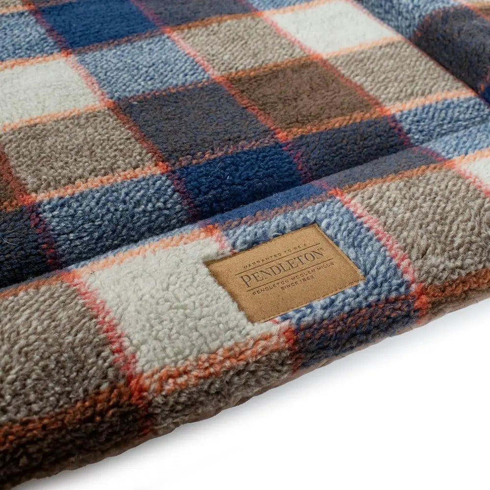 Plaid Berber Dog Bed - Comfort Cushion
