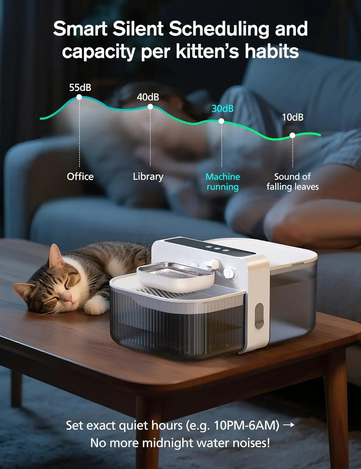 3.5L Wireless Pet Water Fountain