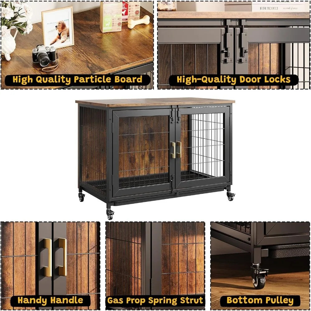 Heavy Duty 37.5 Inch Dog Crate