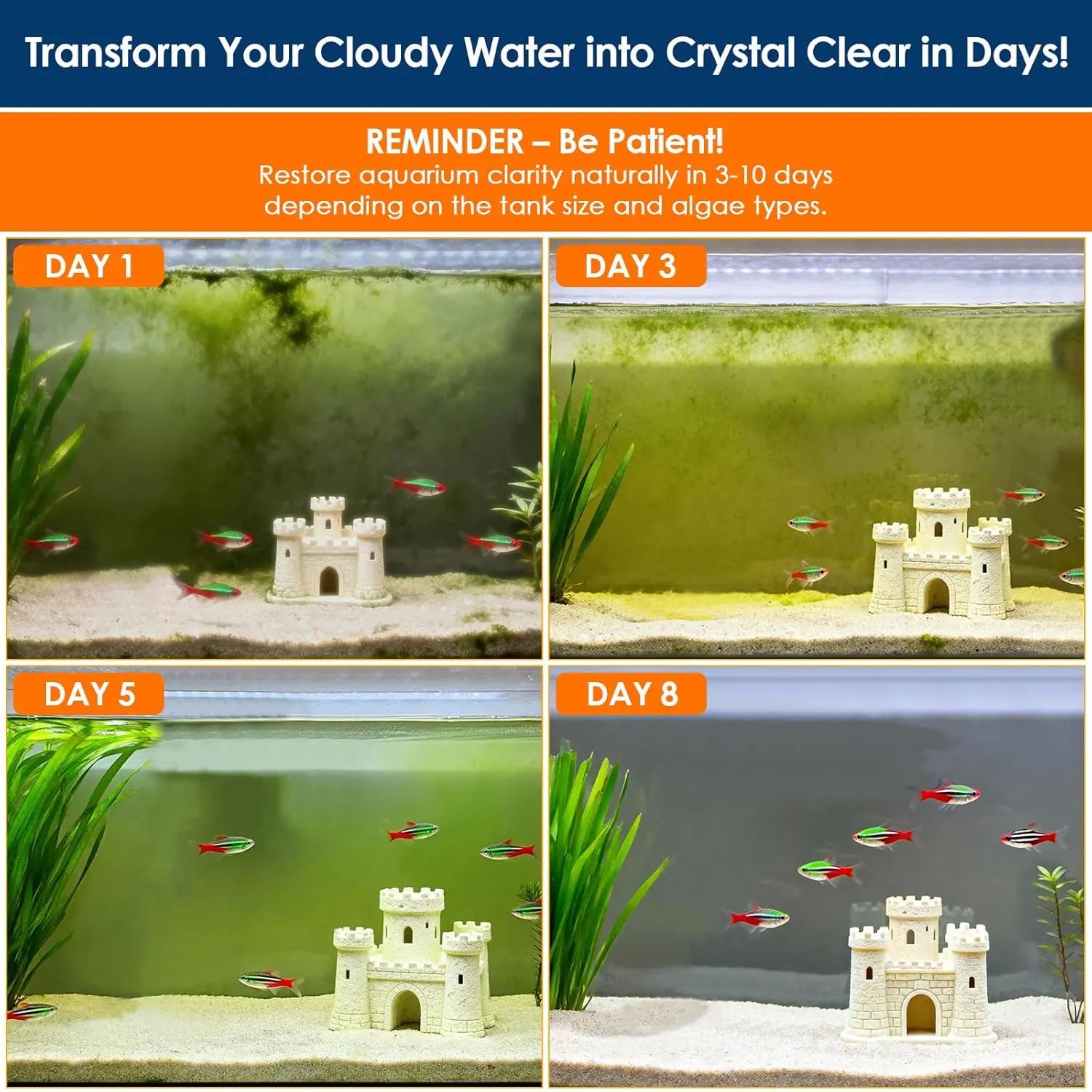 Aquarium Filter with UV Light, Timer & Dual Modes