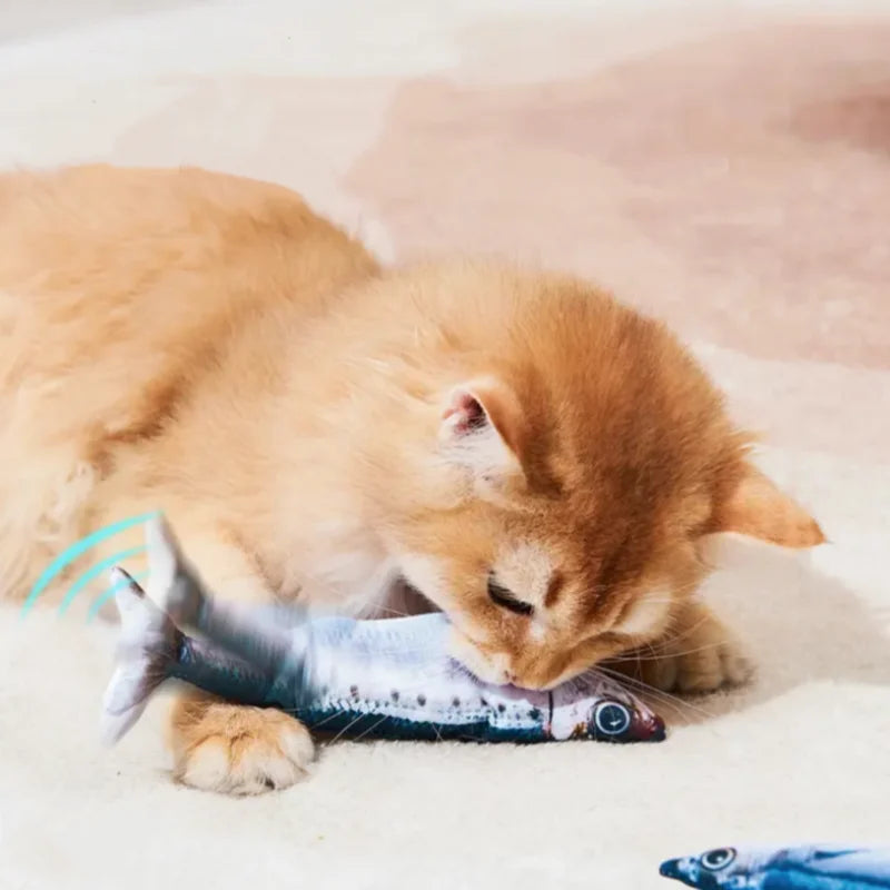Electric Fish Pet Cat Toys Catnip Fish Swing