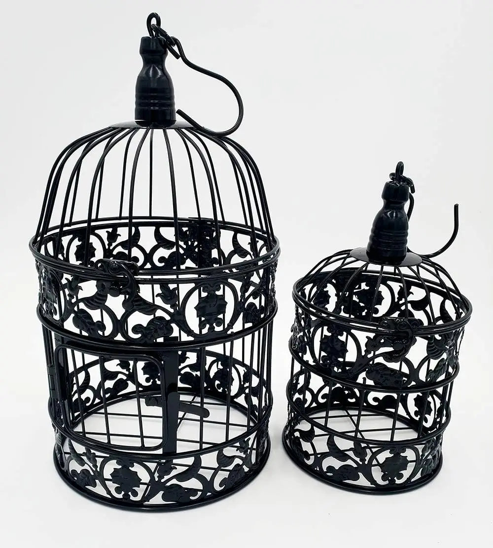 Round Metal Bird Cage Wall Hanging