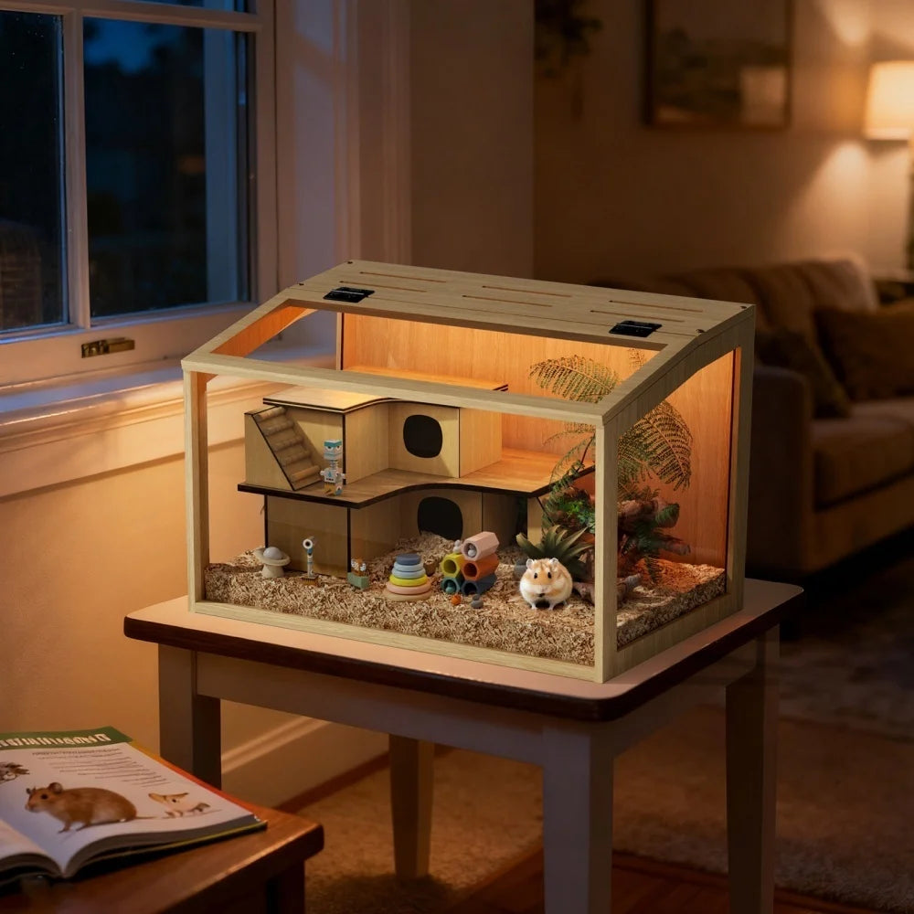 Large Wooden Hamster Cage