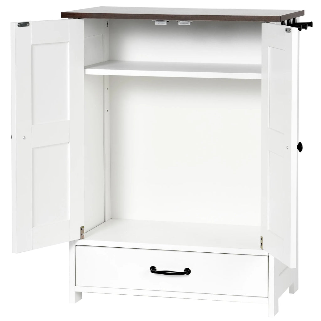 Pet Feeding Station Food Storage Cabinet