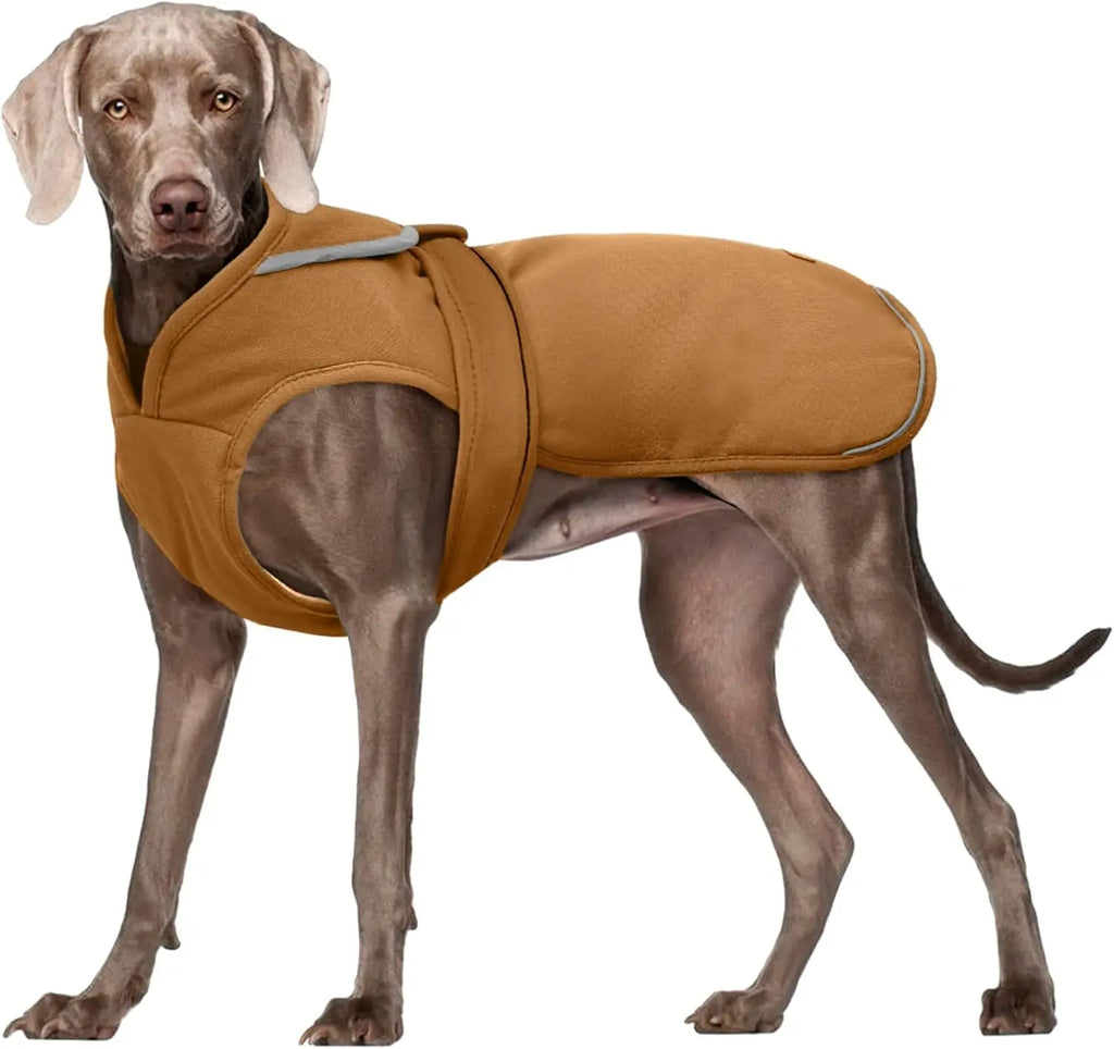 Warm Waterproof Dog Coat with Reflective Fleece