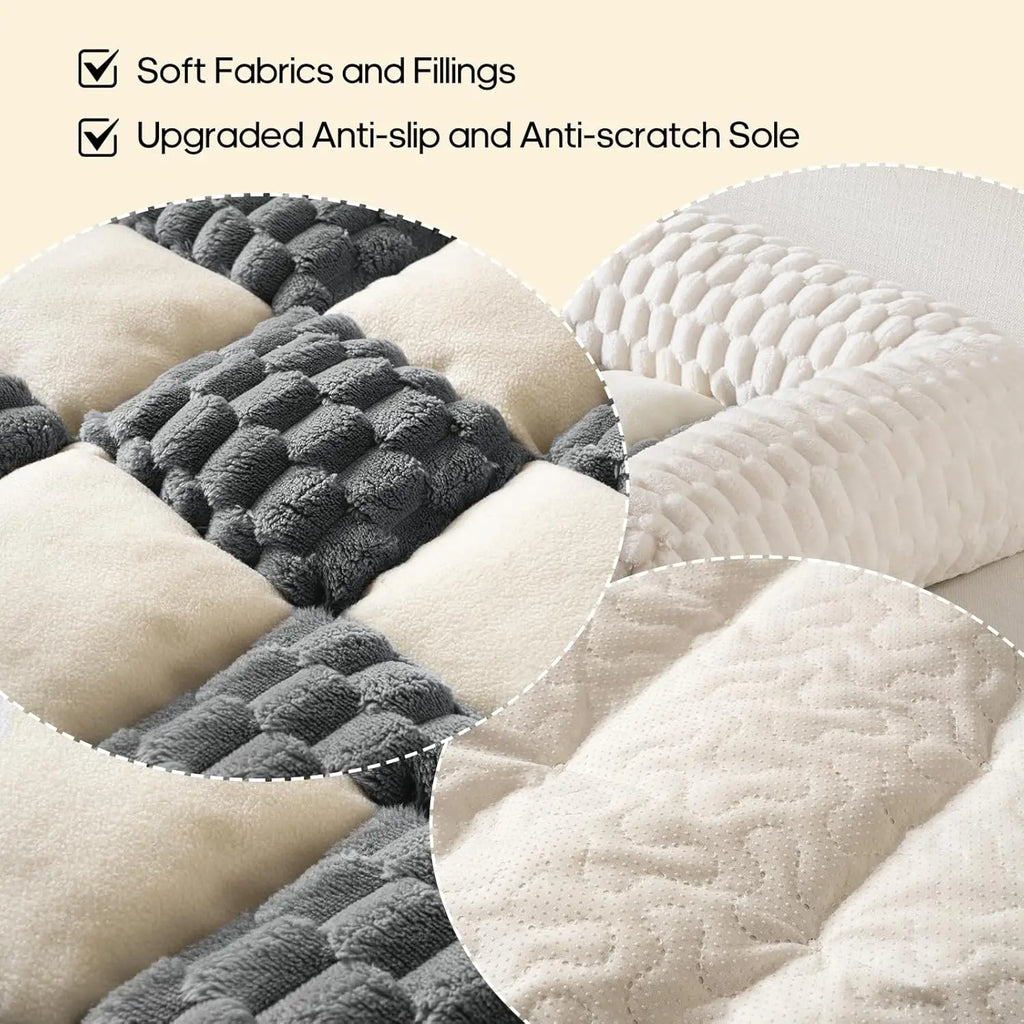 Thick Flannel Dog Bed Mat