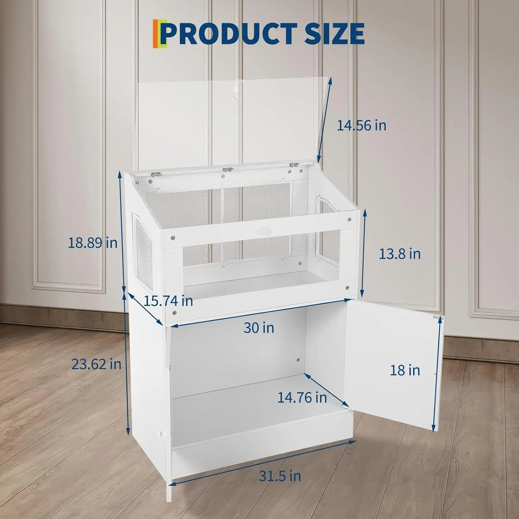 Hamster/Guinea Pig Cage  with Storage Cabinet,