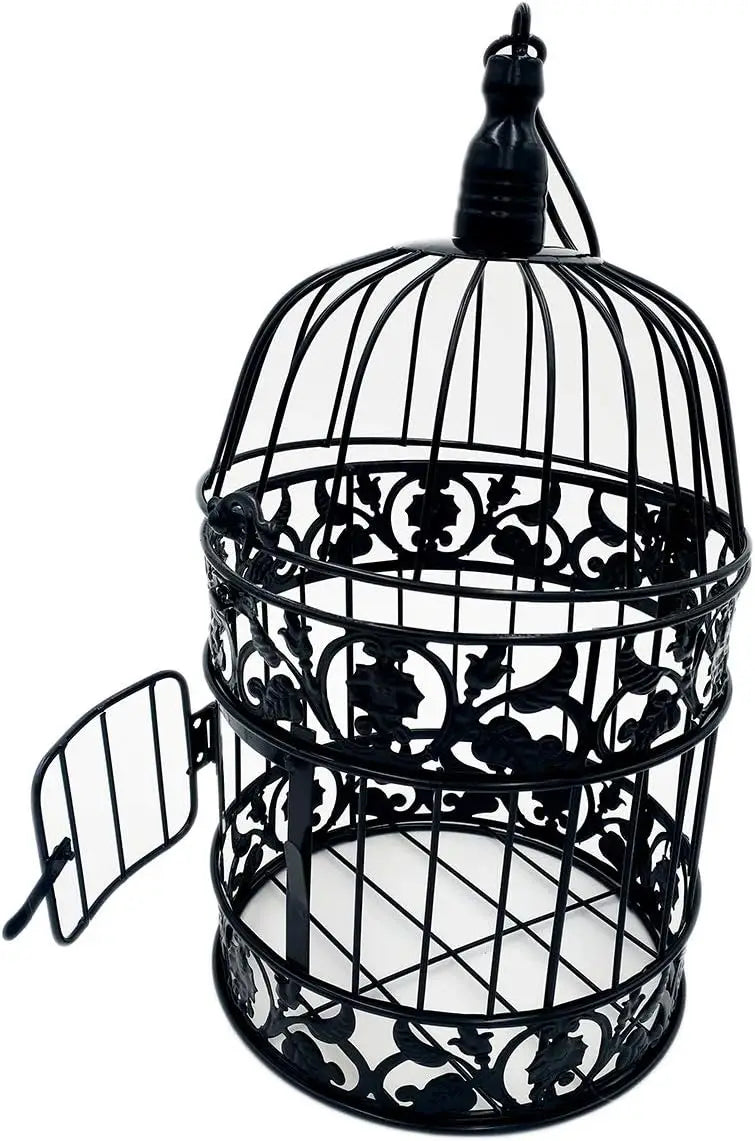 Round Metal Bird Cage Wall Hanging