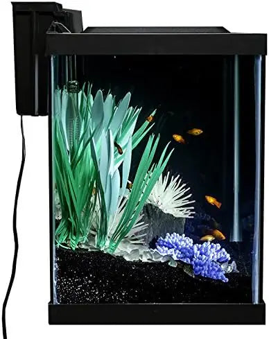 20 Gallon Aquarium Kit with LED Lighting and Decor