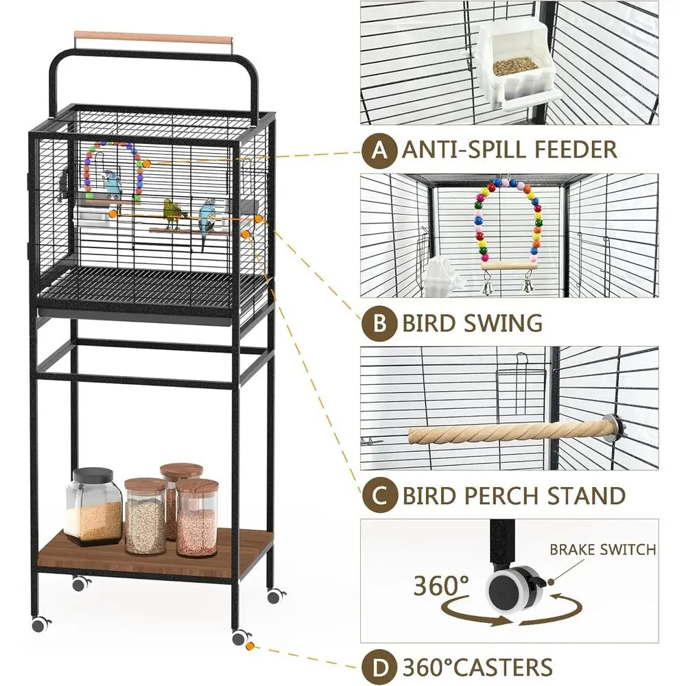 Bird Wrought Iron Cage