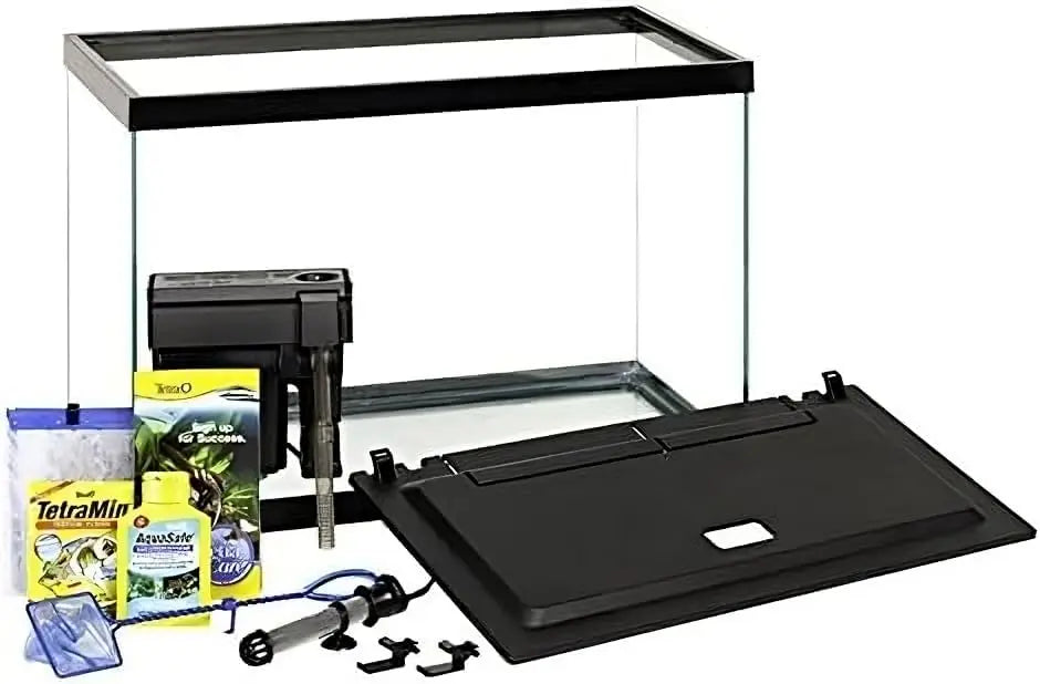 20 Gallon Aquarium Kit with LED Lighting and Decor