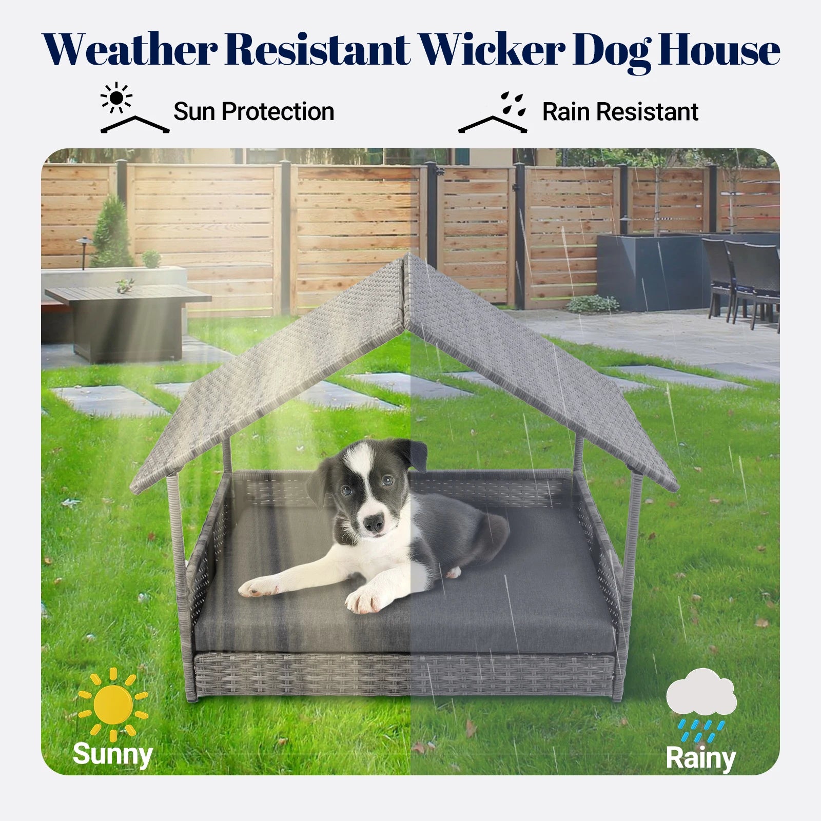 Wicker Dog House, Elevated