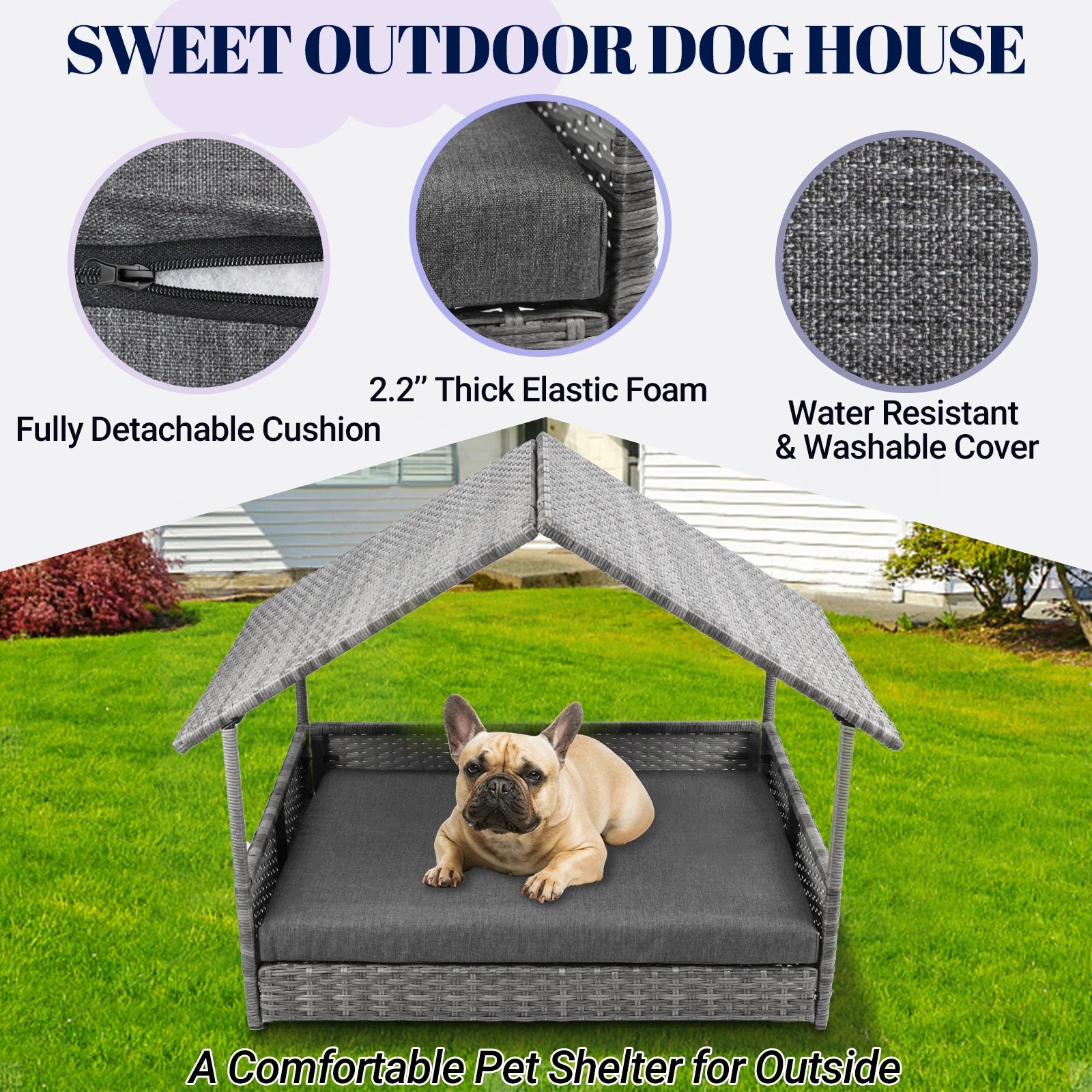 Wicker Dog House, Elevated