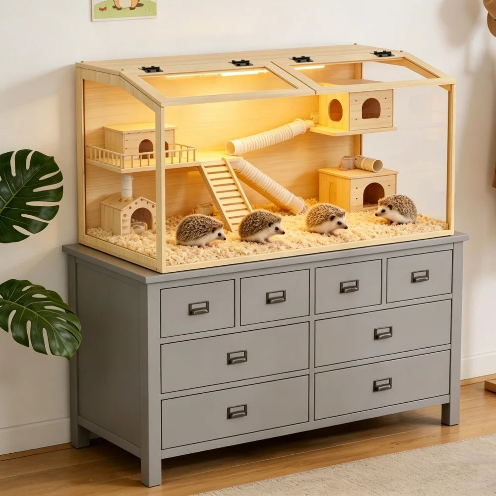 Large Wooden Hamster Cage