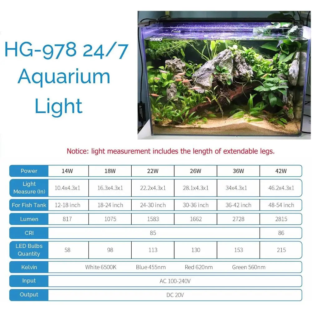 LED Aquarium Light with Timer