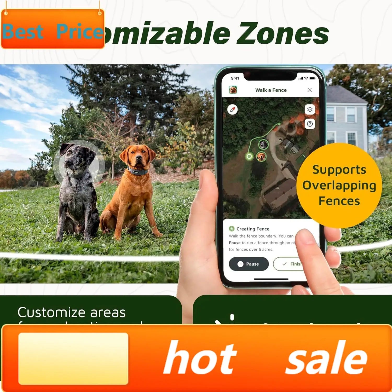 GPS Wireless Dog Fence Collar