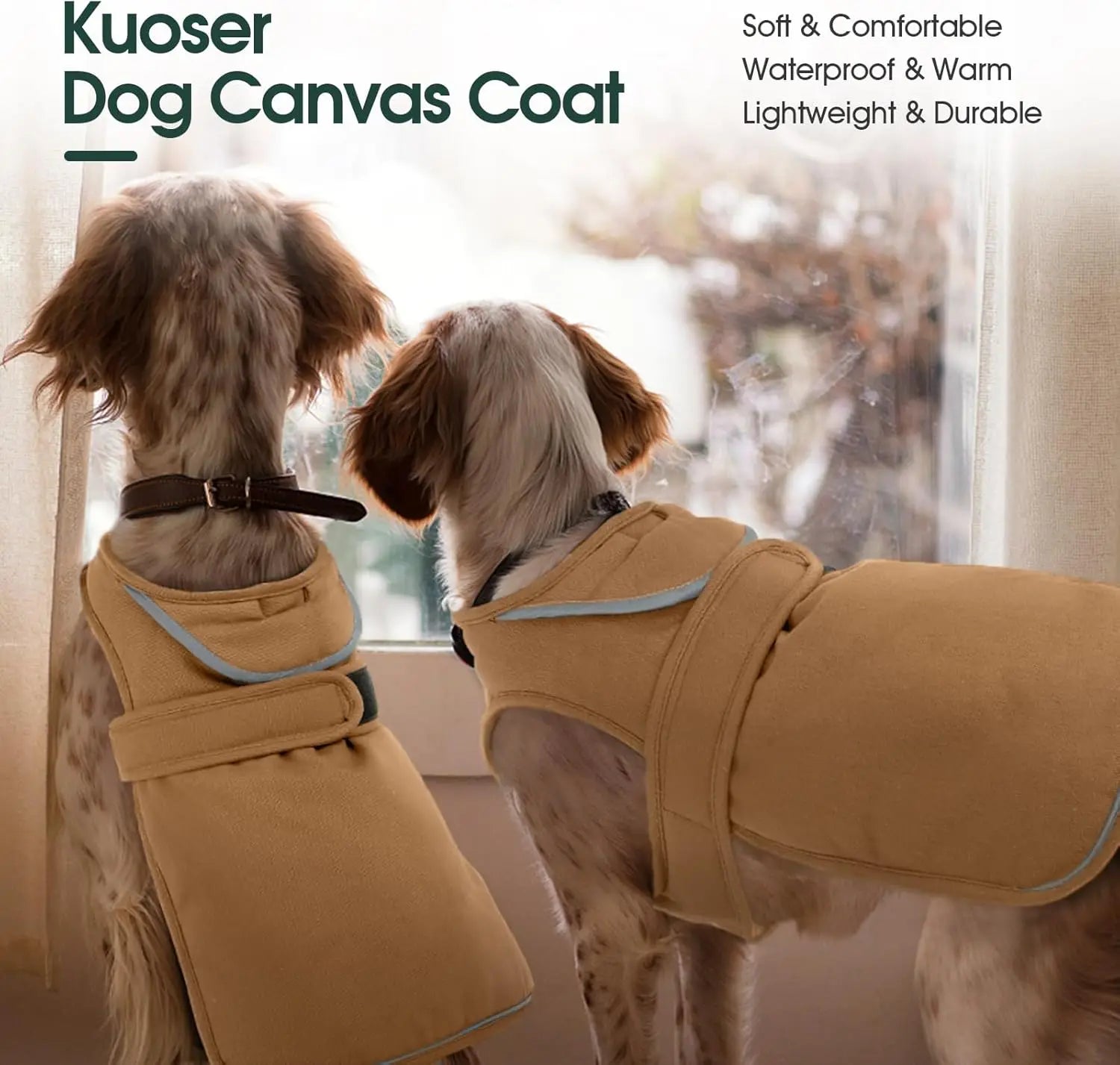 Warm Waterproof Dog Coat with Reflective Fleece