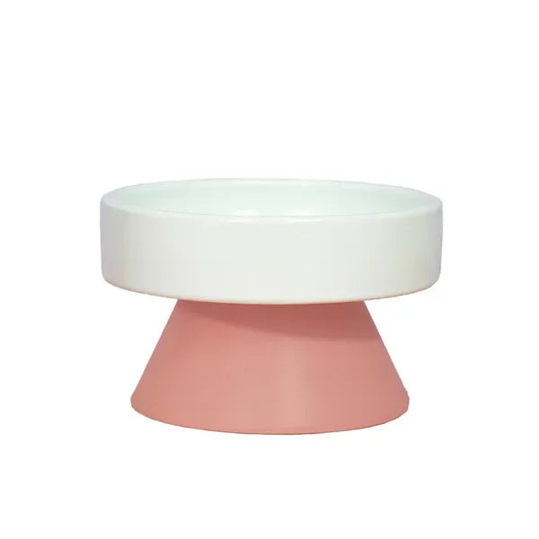 Ceramic Raised Food Bowl