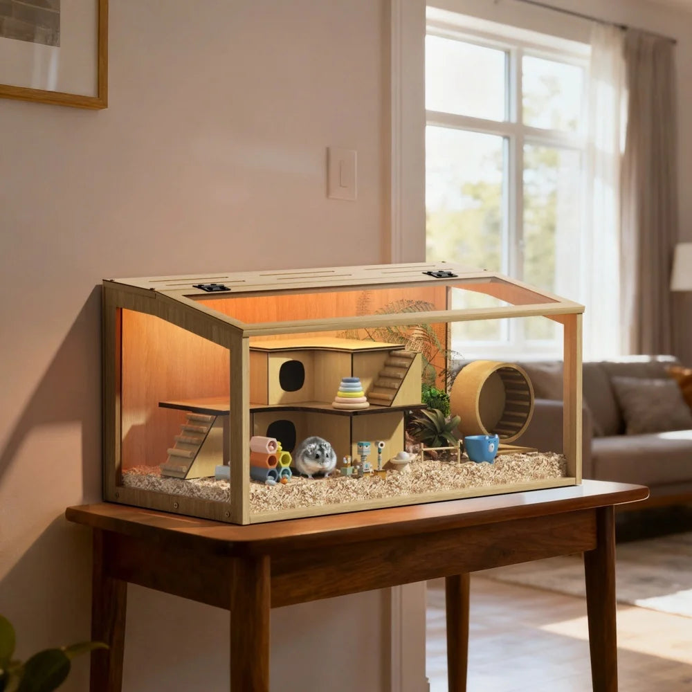 Large Wooden Hamster Cage