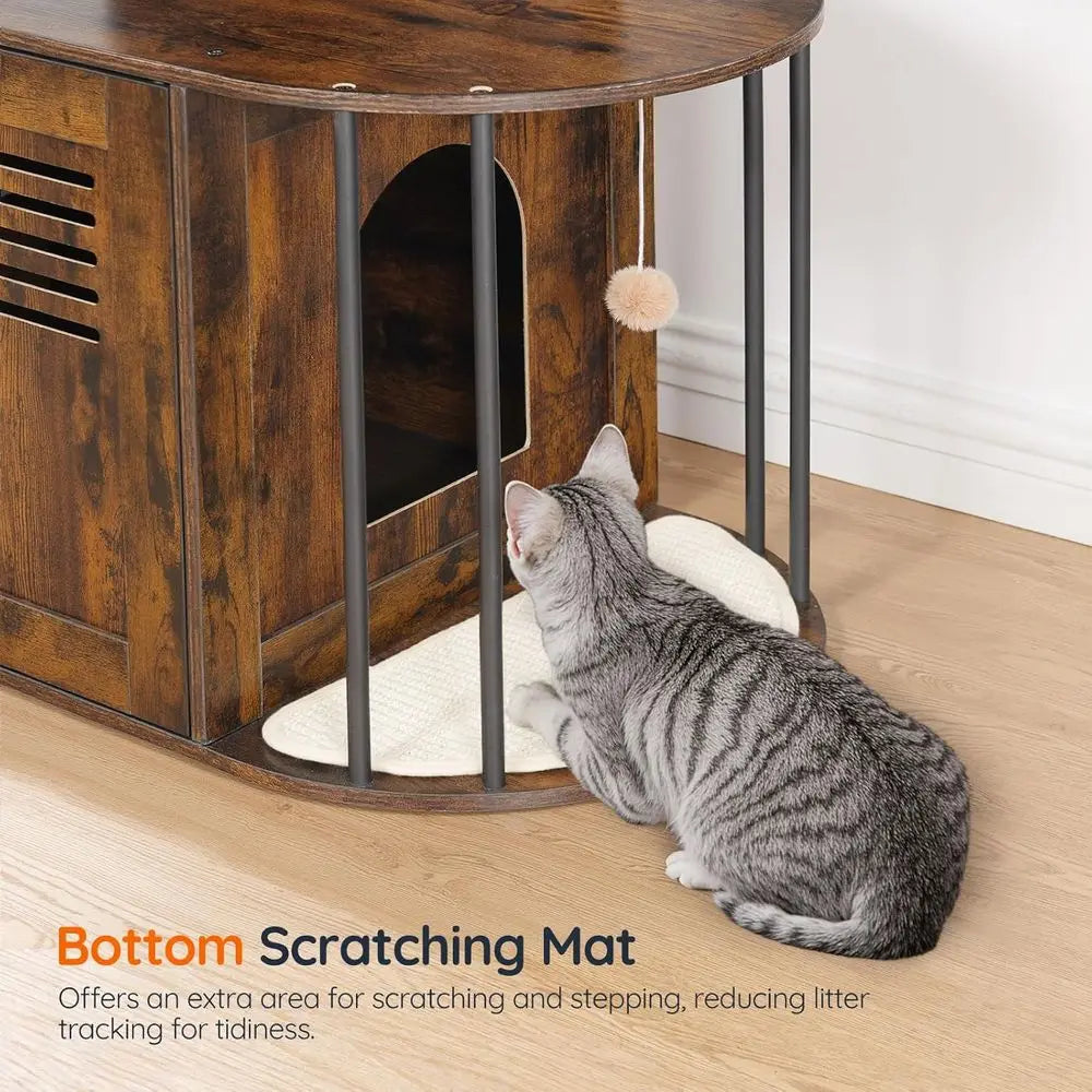 Cat Tree with Litter Box Enclosure