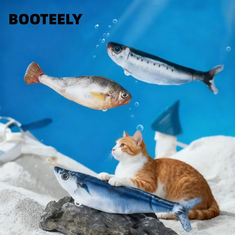 Electric Fish Pet Cat Toys Catnip Fish Swing
