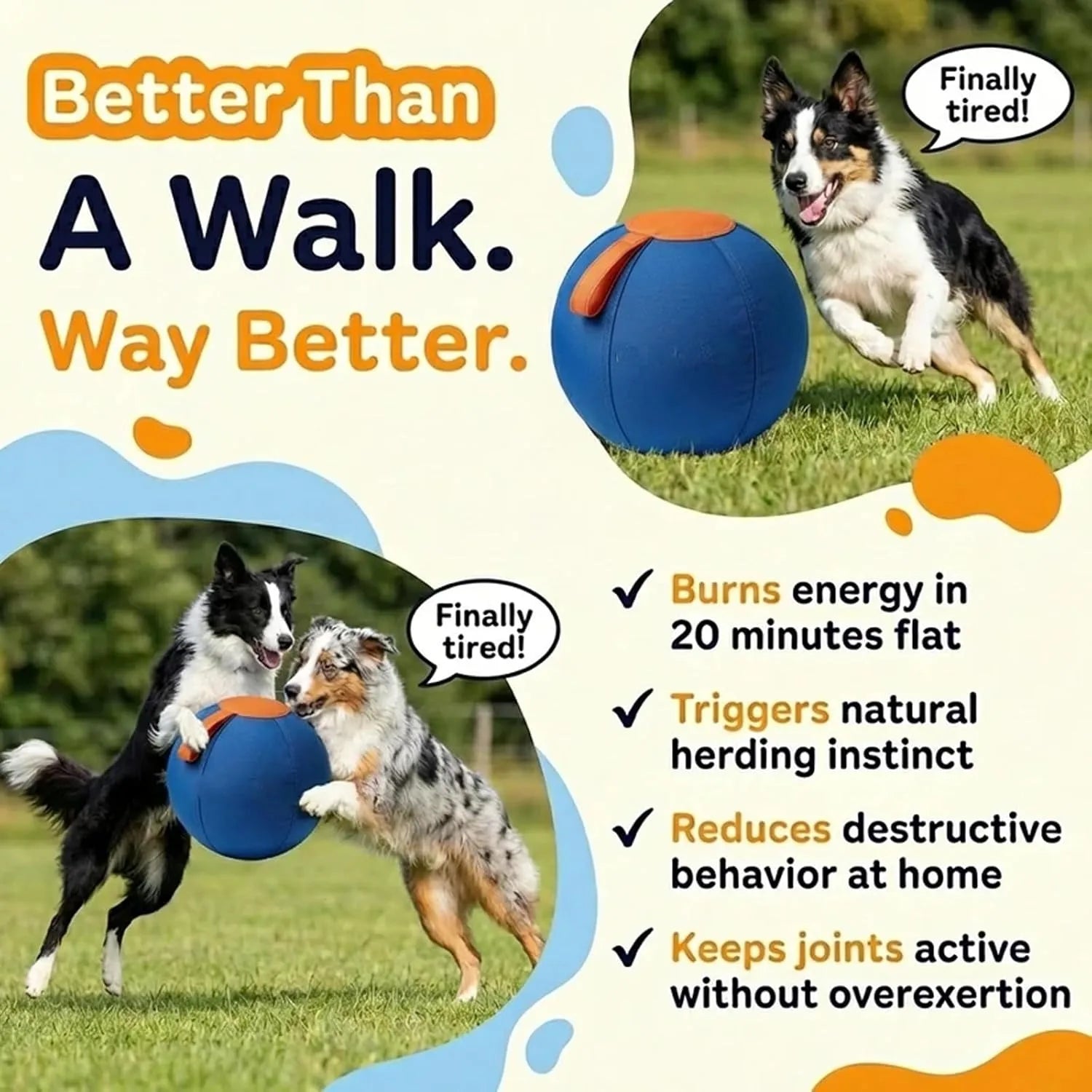 Herding Ball for Dogs, Enrichment Ball