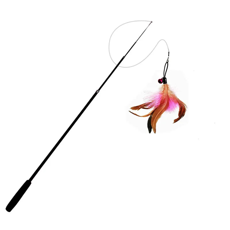 Extended telescopic cat toy