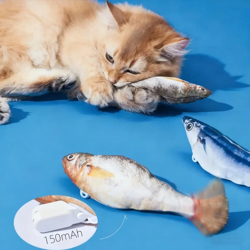 Electric Fish Pet Cat Toys Catnip Fish Swing